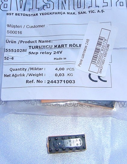 Реле шаговое 24V 2Wechs Putzmeister